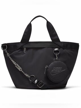 Nike Sportswear Futura Luxe 10L Women's Tote Purse Bag (Black/Light Smoke Grey)